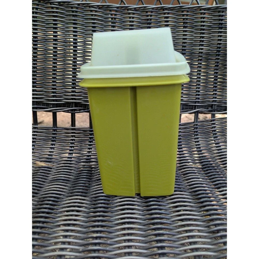 Vintage Tupperware Pick-A-Deli Pickle Keeper Avocado Green 1330 Complete 3pc